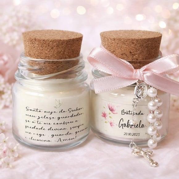 Lembrancinha Vela Aromatica+terço