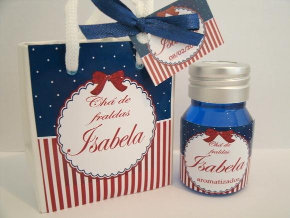 Aromatizador personalizado na sacolinha