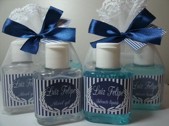 kit personalizado ( sabonete+alcool gel)