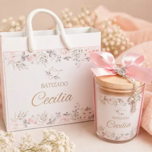 Lembrancinha Vela Aromática 70 Gr na Sacolinha