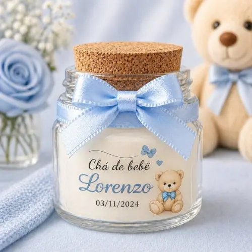Vela Lembrancinha Chá de Bebê