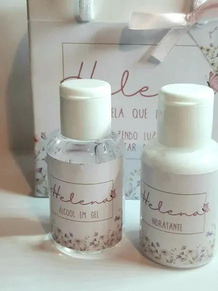 Lembrancinha Kit Álcool + Hidratante