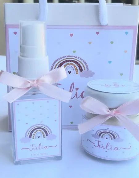 Lembrancinha Vela Aromatica + Aromatizador Spray