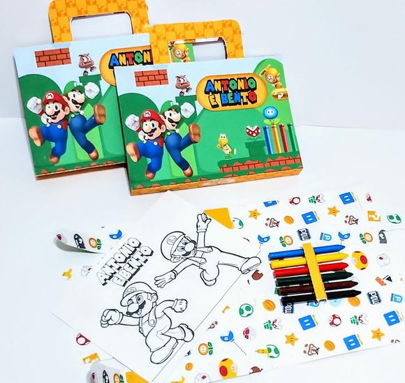 Kit de Colori Maletinha Super Mario