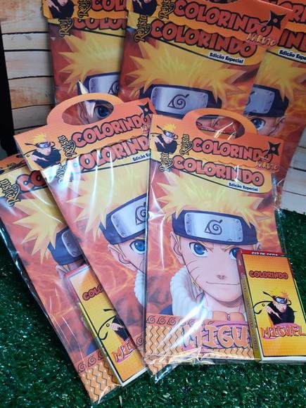 Lembrancinha de Colorir Naruto