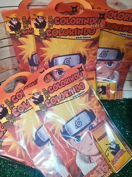 Lembrancinha de Colorir Naruto