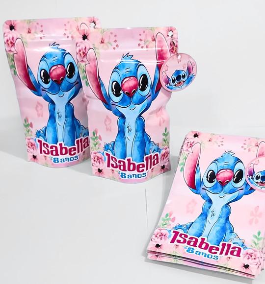 Saquinho Zip Lock Stitch Aquarela