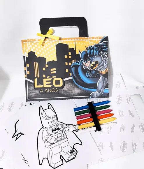 Kit de Colori Maletinha Batman
