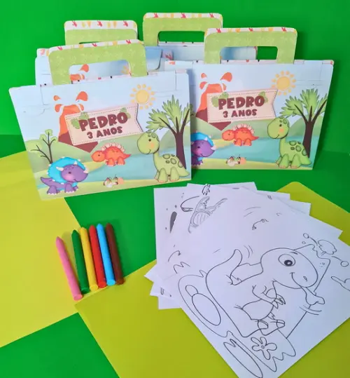 Kit de Colori Maletinha Dino Baby