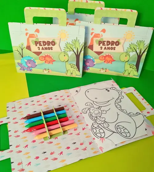 Kit de Colori Maletinha Dino Baby