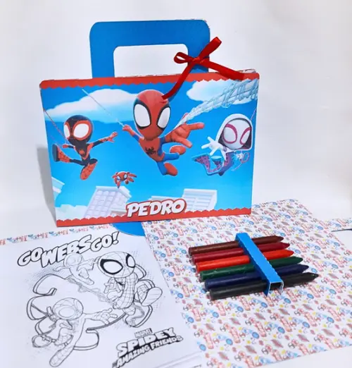 Kit de Colori Maletinha Homem Aranha e Seus Amigos