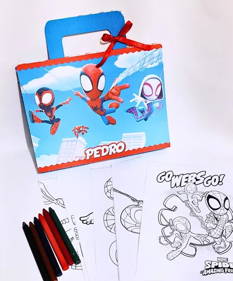 Kit de Colori Maletinha Homem Aranha e Seus Amigos