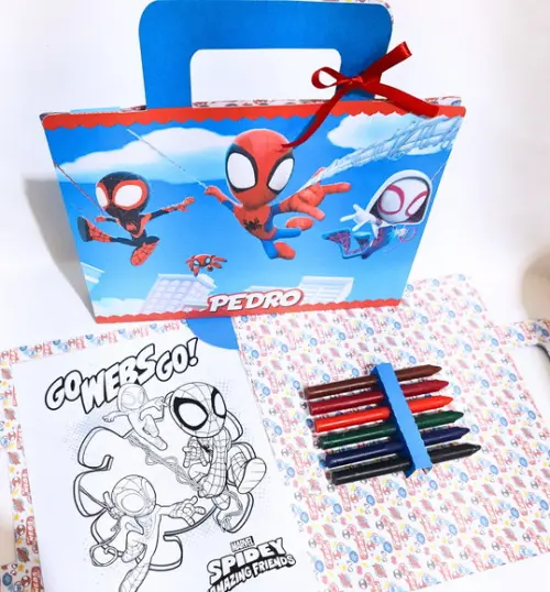 Kit de Colori Maletinha Homem Aranha e Seus Amigos