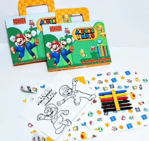 Kit de Colori Maletinha Super Mario