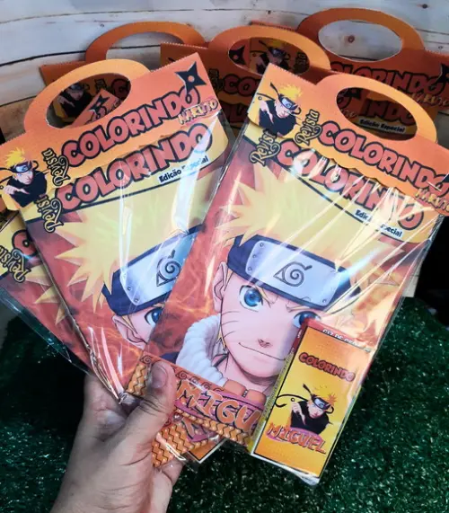 Lembrancinha de Colorir Naruto