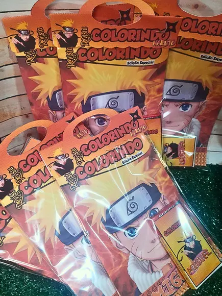 Lembrancinha de Colorir Naruto