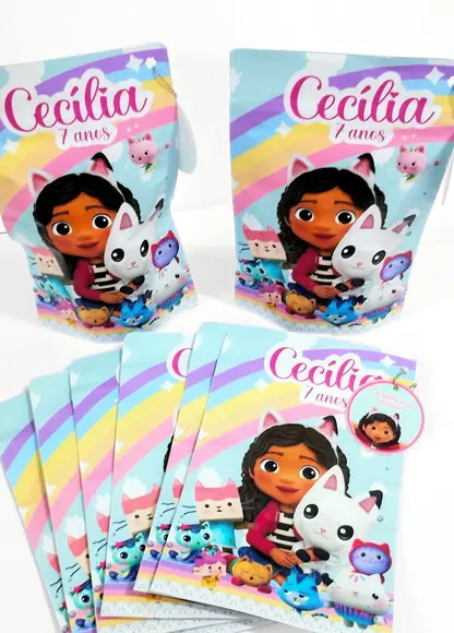 Saquinho Zip Lock a Casa Mágica da Gabby