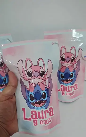 Saquinho Zip Lock Stitch e Angel