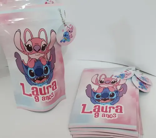 Saquinho Zip Lock Stitch e Angel