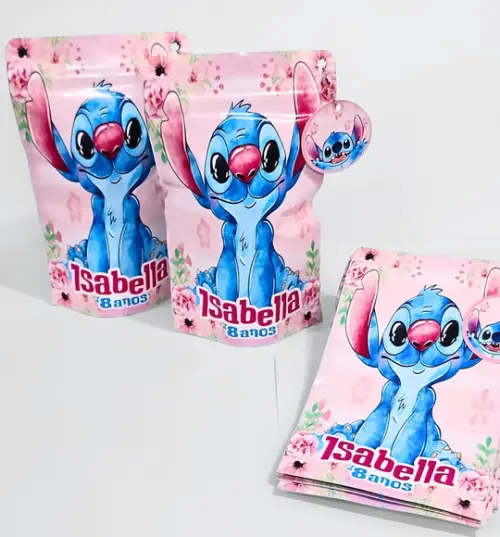 Saquinho Zip Lock Stitch Aquarela