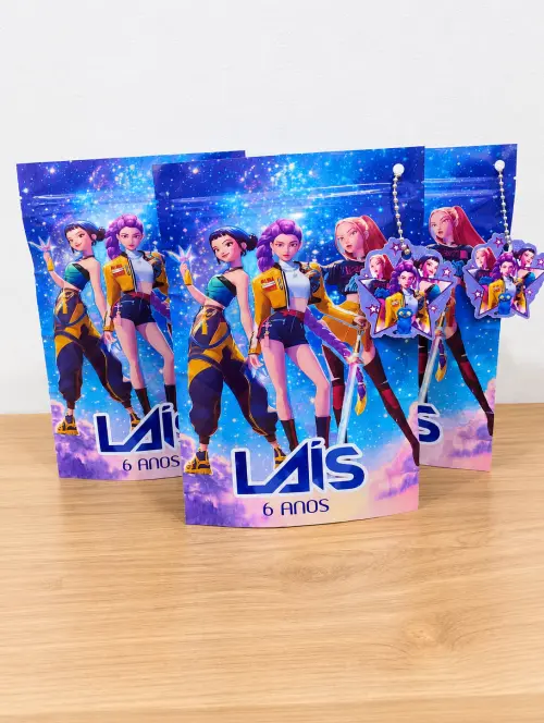Saquinho Zip Lock Guerreiras do K-pop