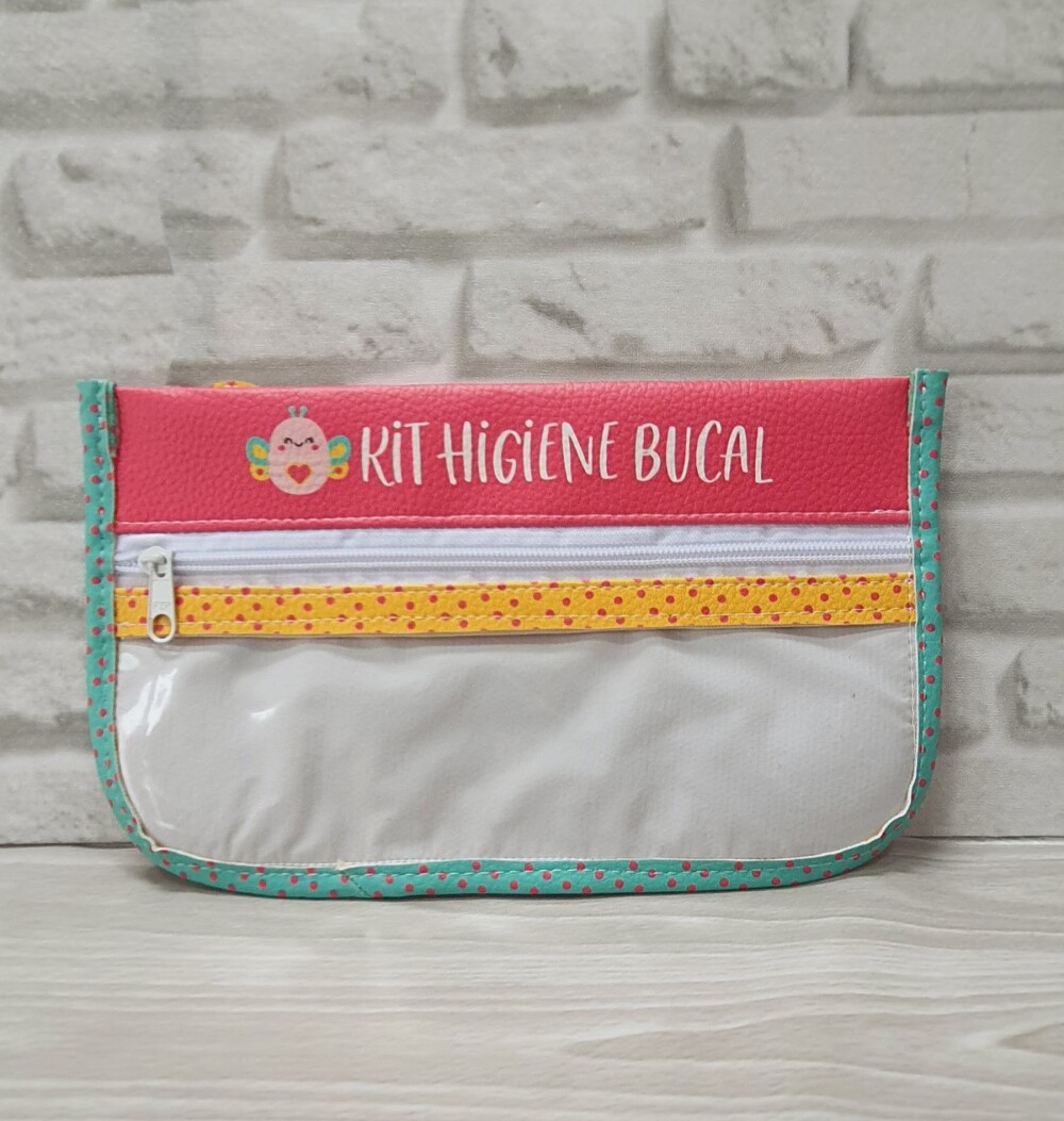 Estojo Higiene Bucal Infantil - Pronta Entrega - Borboleta