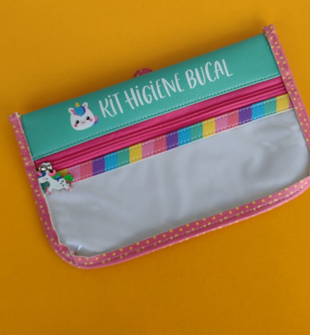 Estojo Higiene Bucal Infantil - Pronta Entrega - Unicórnio
