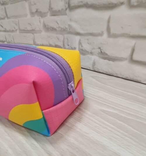 Estojo Box - Arco Iris - Pronta Entrega - Peça Unica