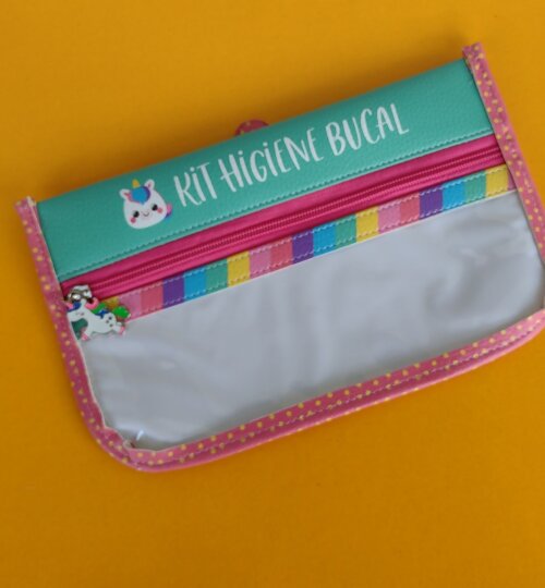 Estojo Higiene Bucal Infantil - Pronta Entrega - Unicórnio