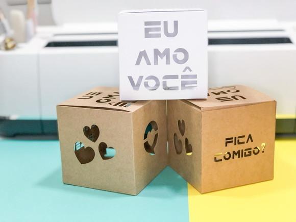 Arquivo de Corte Dia dos Namorados Caixa Luminária