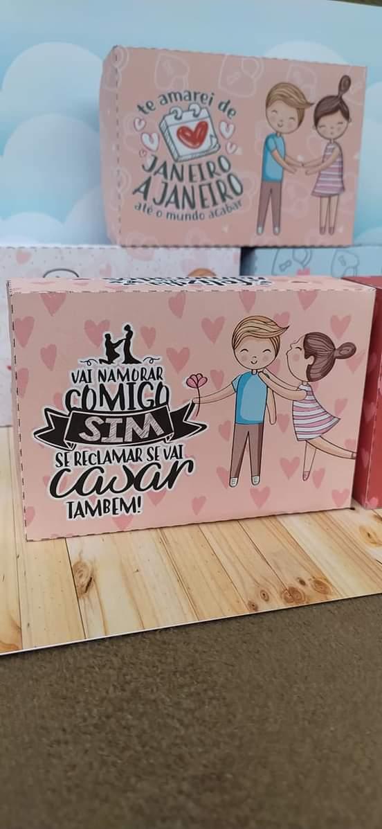 Arquivo de Corte Dia dos Namorados caixa 6 doce - PDF