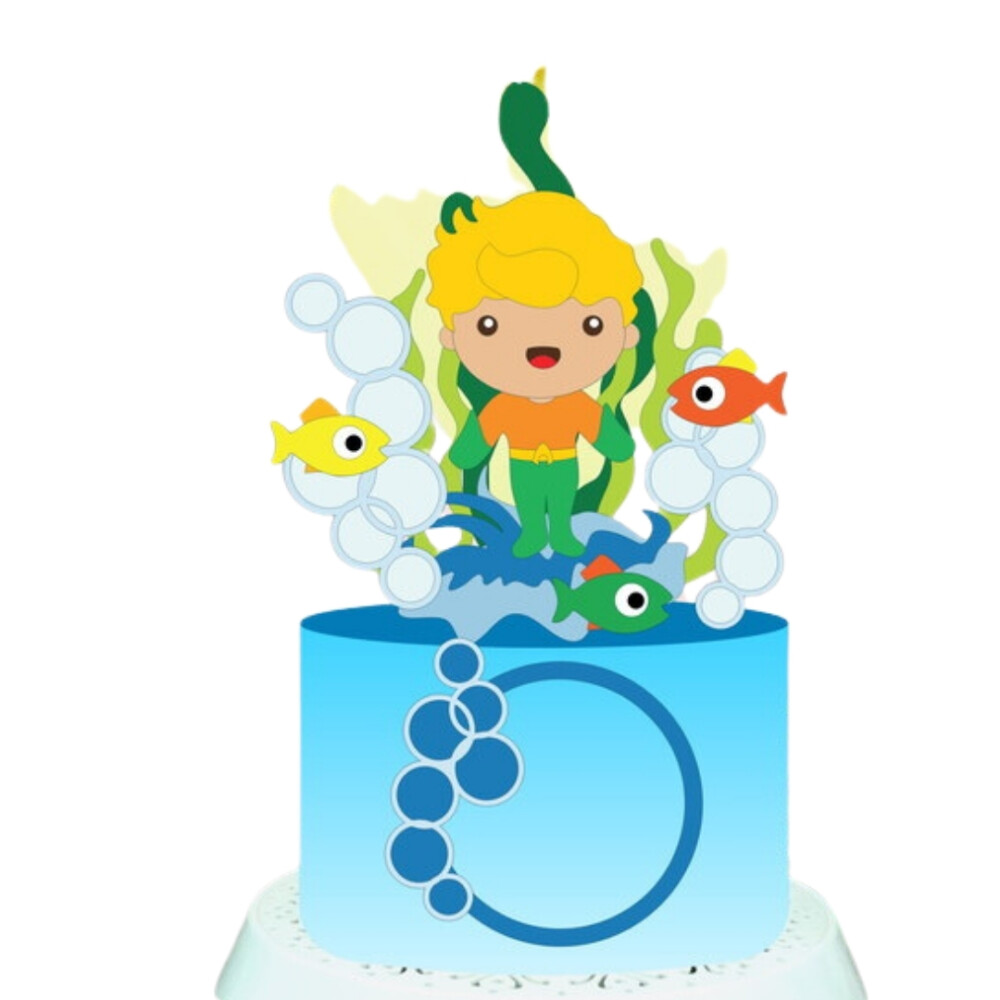 Arquivo Topo de Bolo Aquaman