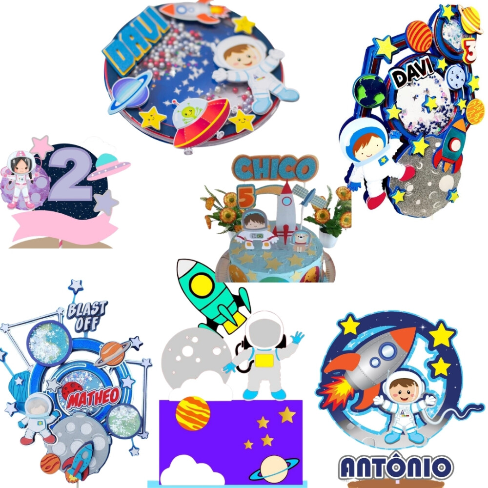 Arquivo Topo de Bolo Astronauta