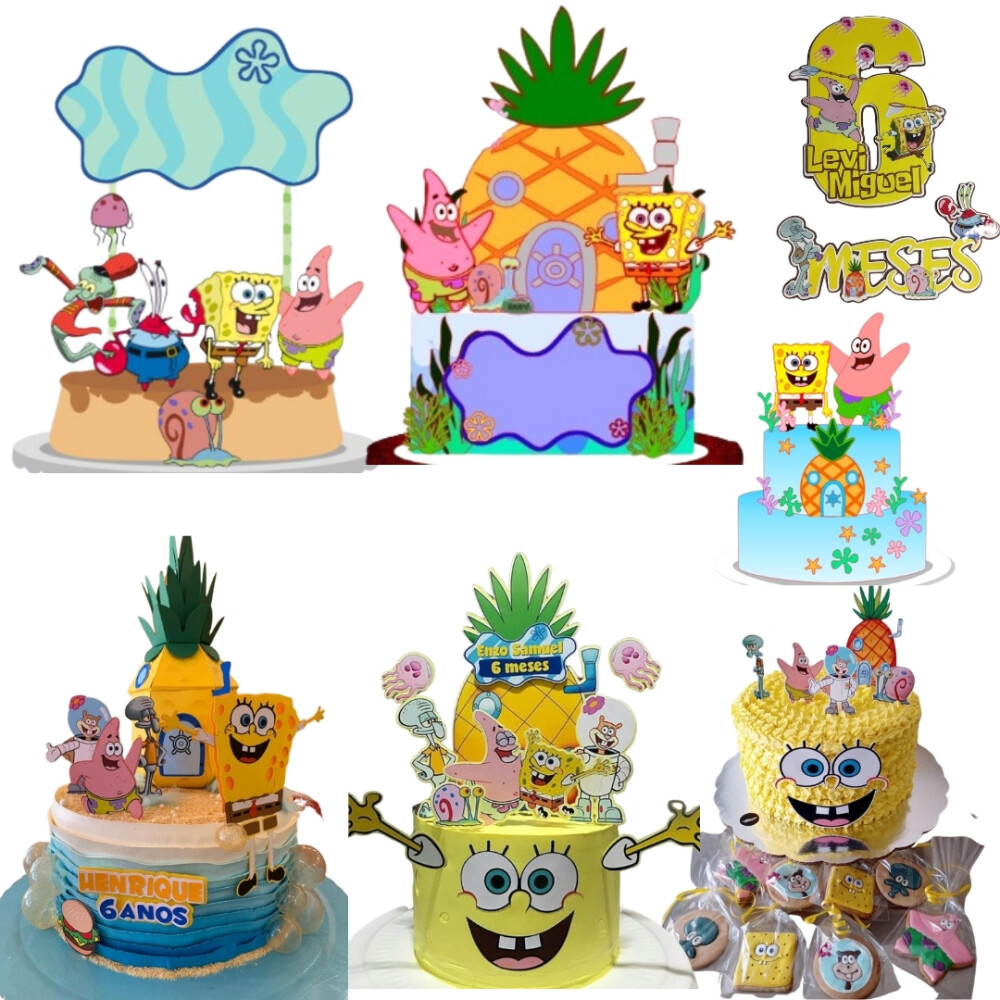 Arquivo Topo de Bolo Bob esponja