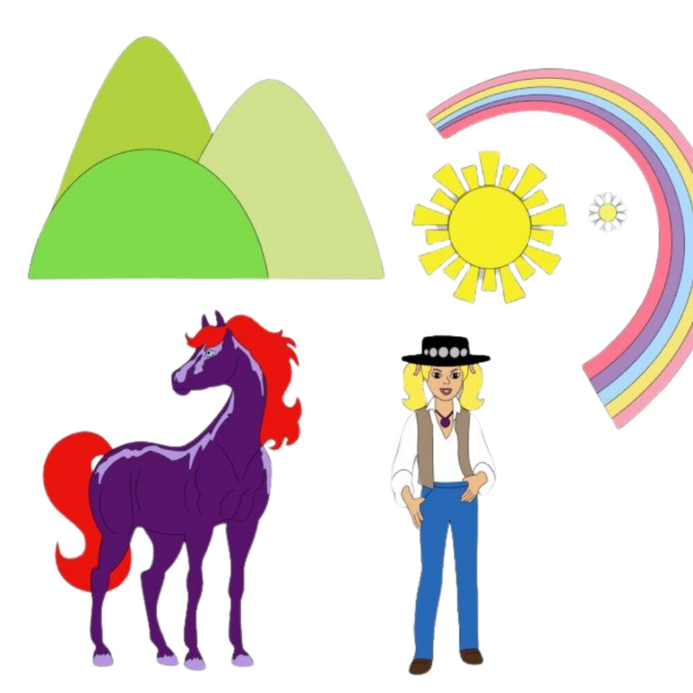 Arquivo Topo de Bolo Cavalo de fogo