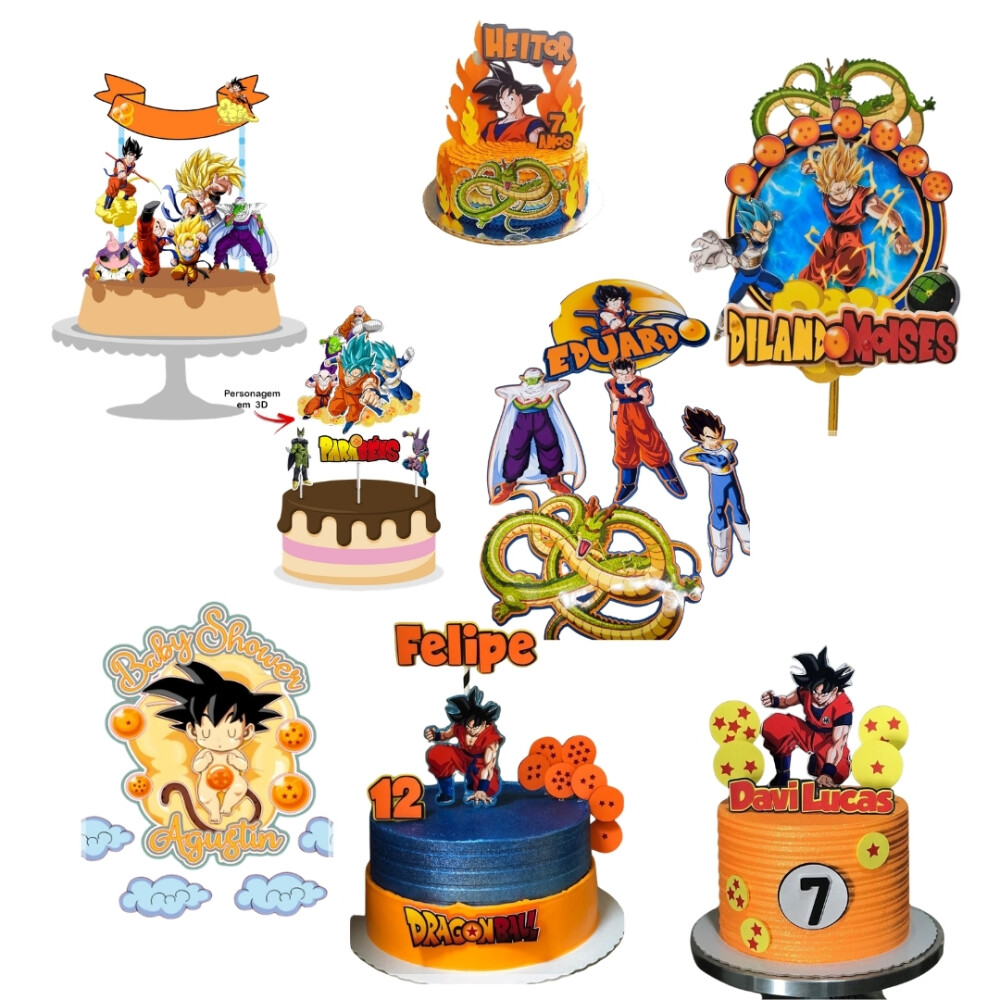 Arquivo Topo de Bolo Dragon ball