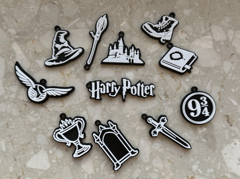Arquivo digital - 11 Chaveiros Harry potter - Impressão 3d