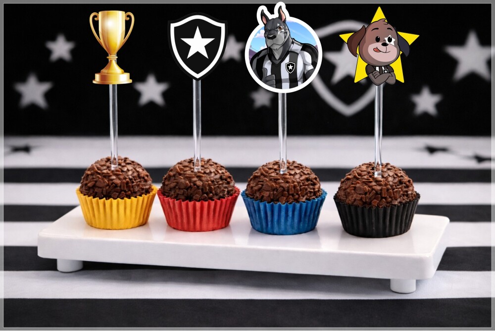 Topper de Docinho Botafogo - Arquivo Digital
