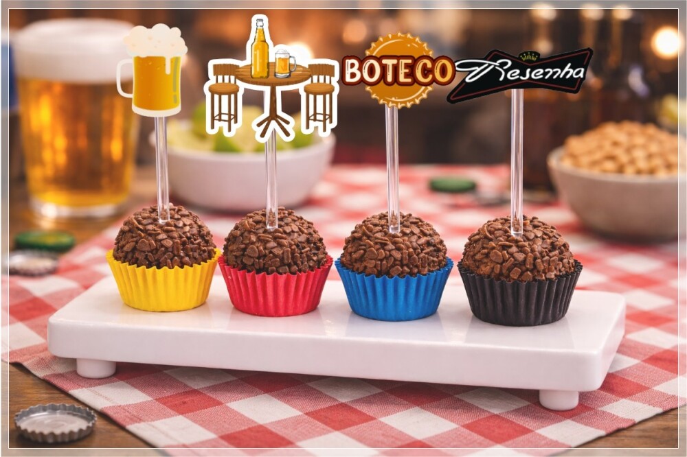 Topper de Docinho Boteco 1 - Arquivo Digital -