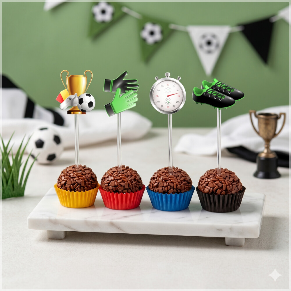 Topper de Docinho Futebol  - Arquivo Digital