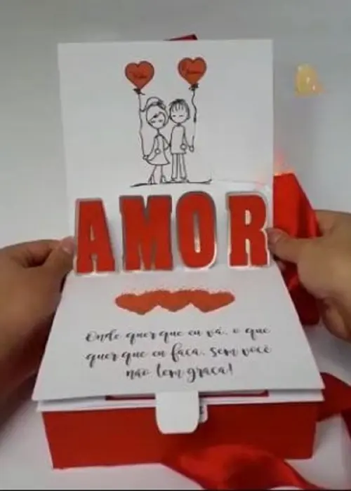 Arquivo de Corte Dia dos Namorados Caixa Corações