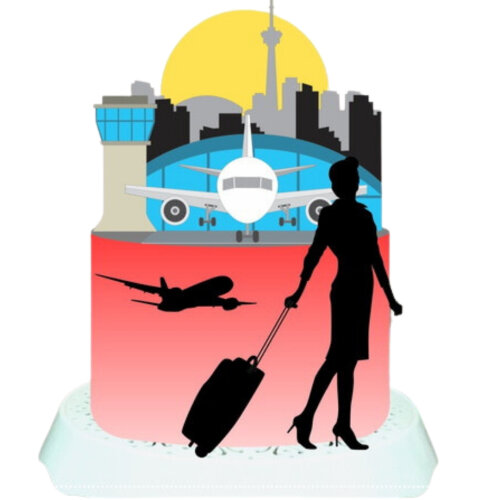 Arquivo Topo de Bolo Aeromoça