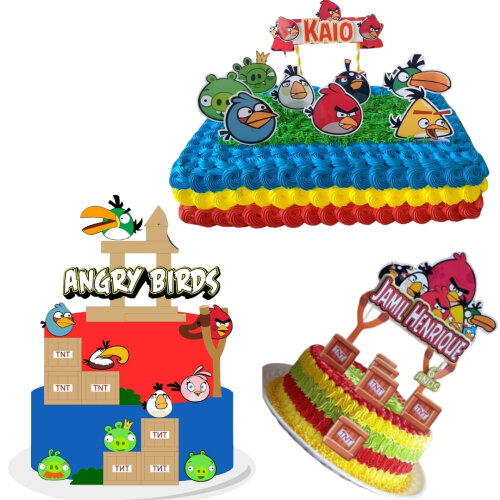 Arquivo Topo de Bolo Angry Birds