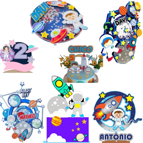 Arquivo Topo de Bolo Astronauta