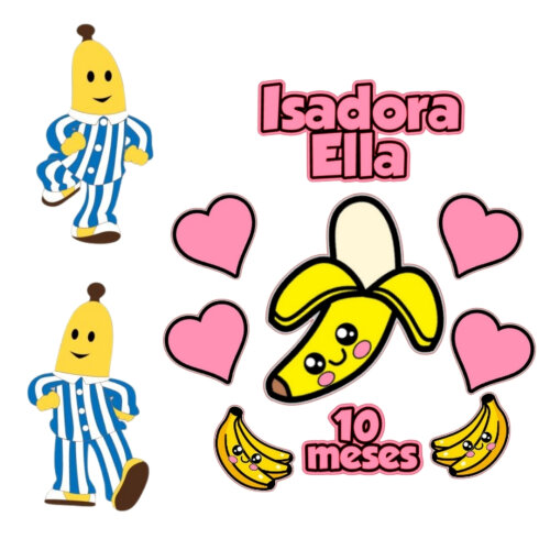 Arquivo Topo de Bolo Bananas