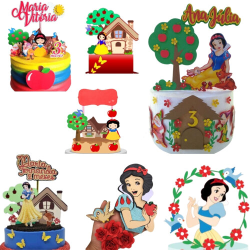 Arquivo Topo de Bolo Branca de neve