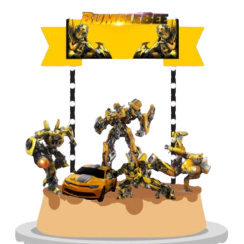 Arquivo Topo de Bolo Bumblebee
