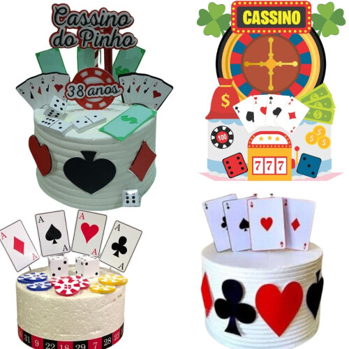 Arquivo Topo de Bolo Cassino - Baralho