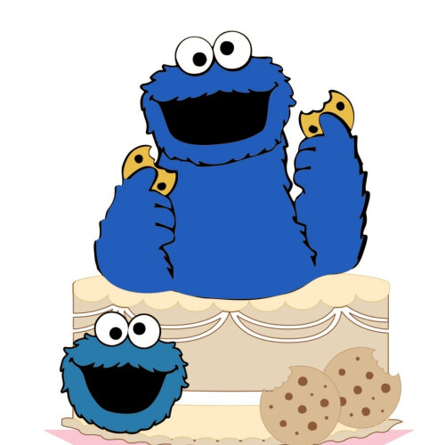 Arquivo Topo de Bolo cookie monster