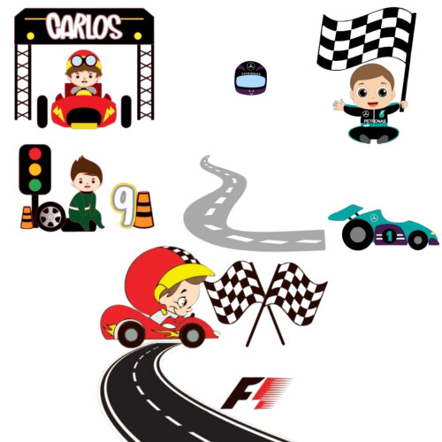 Arquivo Topo de Bolo Corrida carros